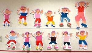 4歳児クラス（昨年度）の経験画「運動会の思い出」